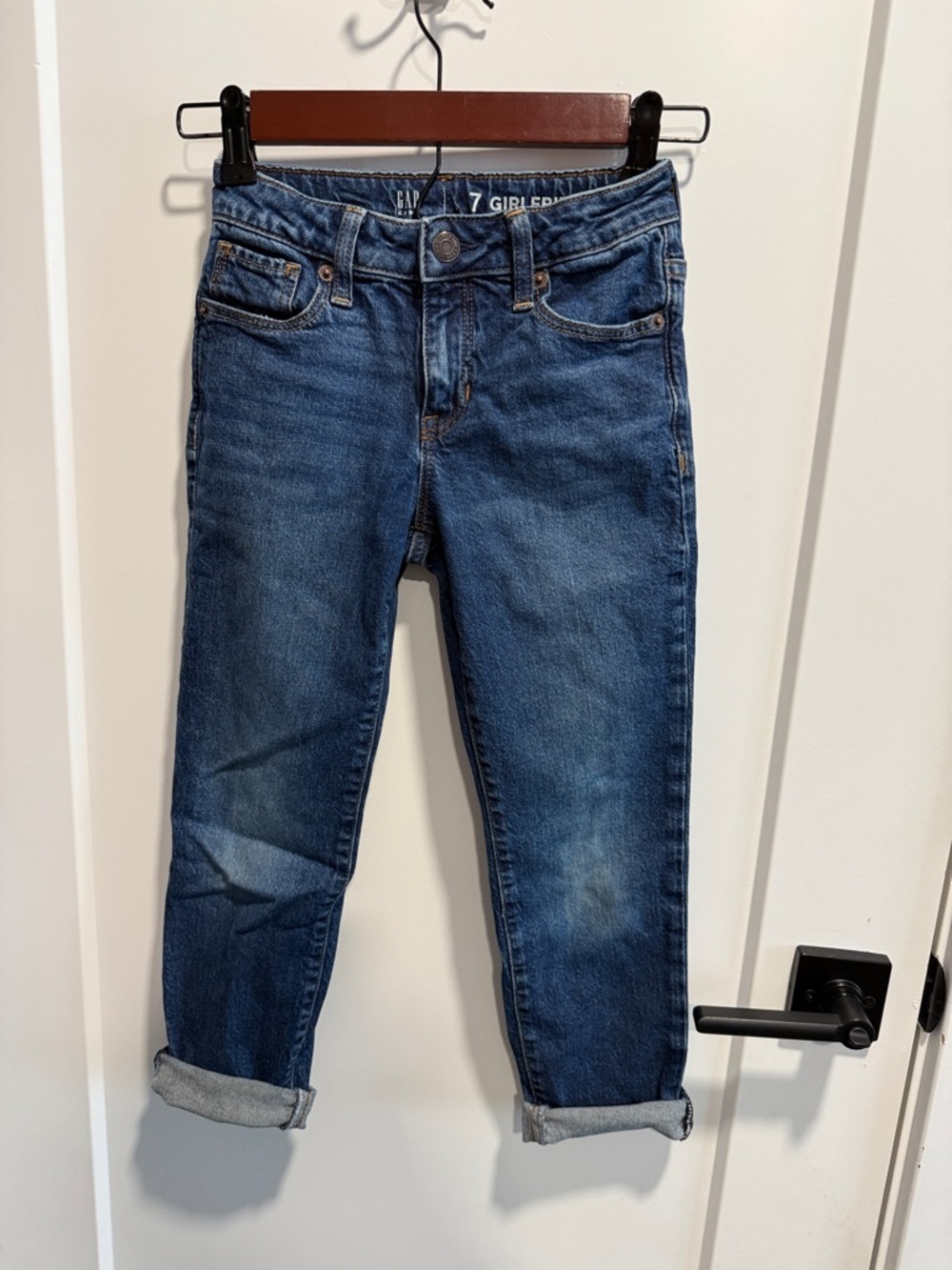GAP Girlfriend Mid-Blue Loose Jeans Size 7 - Picture 7 of 7